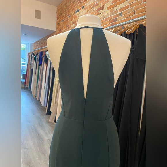 Amsale Lena Dress Hunter Size 8 - Picture 4 of 7